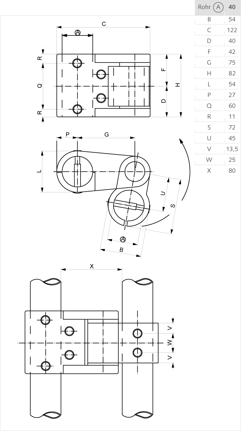 76 | Self-Aligning Bearing for Security Door